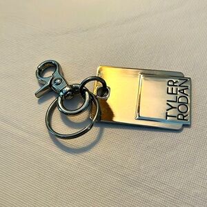 Tyler Rodan Silver Key ring/hang tag
